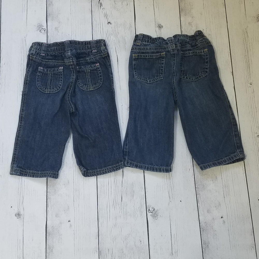 Old Navy girls 6 - 12 Months Jeans - Picture 2 of 4